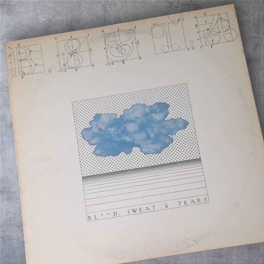 Columbia Vinyl Record with Blue and White Cover